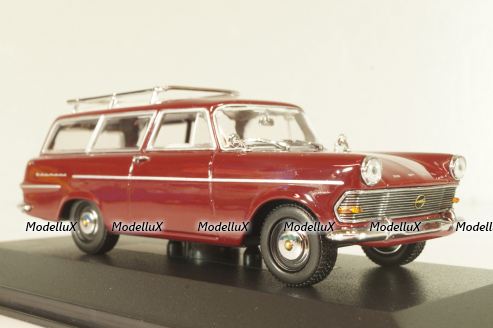 Opel Rekord Caravan 1960, rubin, 430040212, Minichamps 1:43