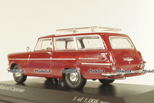 Opel Rekord Caravan 1960, rubin, 430040212, Minichamps 1:43