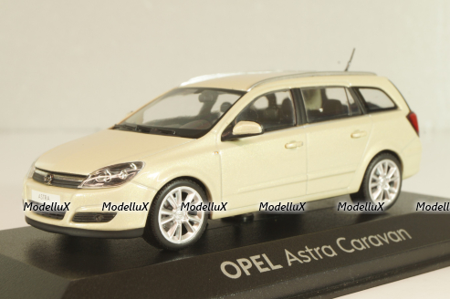 Opel Astra (H) Caravan 2003, beige, Minichamps 1:43