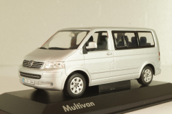 Volkswagen Multivan T5 2003, silver, 7HO099300A7W, Minichamps 1:43
