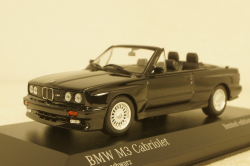 BMW M3 E30 Cabrio 1988, blackmetallic, 940020334, Maxichamps 1:43