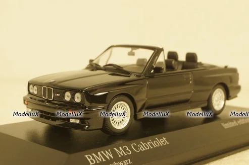 BMW M3 E30 Cabrio 1988, blackmetallic, 940020334, Maxichamps 1:43