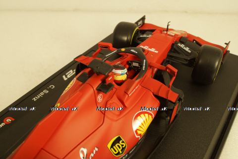 Ferrari SF21 #55 Formula 1 2021, Carlos Sainz jr.  Bburago 1:18