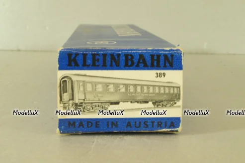 Вагон пассажирский 1-2 класс, 4-х осный 1-2-st classe, DB, blue/silver, 389, Kleinbahn 1:87 HO