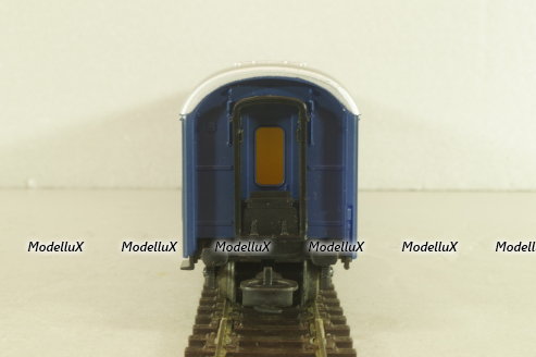 Вагон пассажирский 1-2 класс, 4-х осный 1-2-st classe, DB, blue/silver, 389, Kleinbahn 1:87 HO