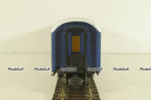 Вагон пассажирский 1-2 класс, 4-х осный 1-2-st classe, DB, blue/silver, 389, Kleinbahn 1:87 HO