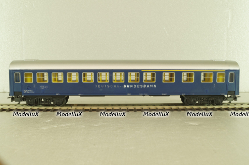 Вагон пассажирский 1-2 класс, 4-х осный 1-2-st classe, DB, blue/silver, 389, Kleinbahn 1:87 HO