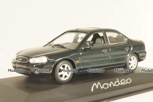 Ford Mondeo Ghia sedan (MK3) 1992, dark green, Minichamps 1:43
