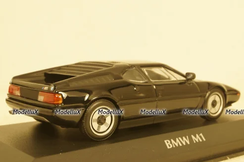 BMW M1 1979, black, 940025021, Maxichamps 1:43