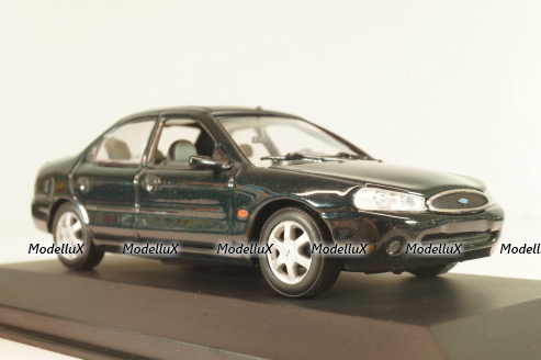 Ford Mondeo Ghia sedan (MK3) 1992, dark green, Minichamps 1:43