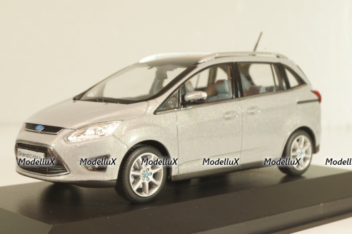 Ford Grand C-Max Grand 2010, Polar Silver, 400089101, Minichamps 1:43