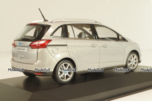 Ford Grand C-Max Grand 2010, Polar Silver, 400089101, Minichamps 1:43