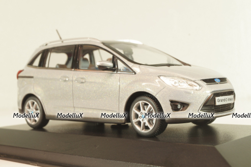 Ford Grand C-Max Grand 2010, Polar Silver, 400089101, Minichamps 1:43