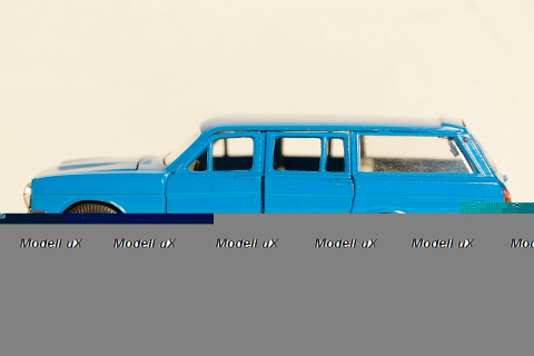 Ford Scorpio silver with chrome wheels, Schabak 1:24