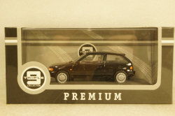 Honda Civic 1987 black, T9P-10004, Triple 9 1:43