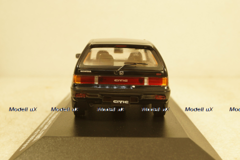 Honda Civic 1987 black, T9P-10004, Triple 9 1:43