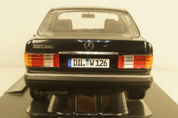 Mercedes 560 SEL S-Klass (W126) 1985 черный, iScale 1:18