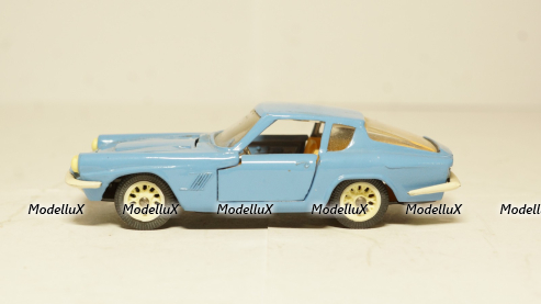 Мазерати Мистраль Купе, голубой, 1:43