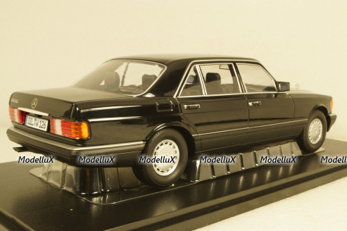 Mercedes 560 SEL S-Klass (W126) 1985 черный, iScale 1:18