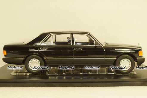 Mercedes 560 SEL S-Klass (W126) 1985 черный, iScale 1:18