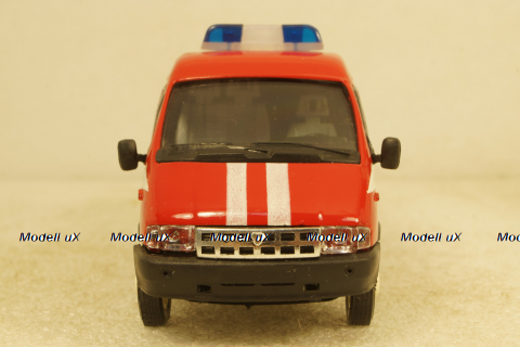 Газ-3221, Газель, пожарная, Агат 1:43