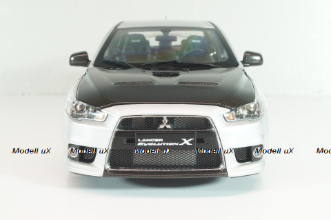 Mitsubishi Lancer Evo X 2008, silver, Viat 1:18