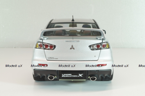 Mitsubishi Lancer Evo X 2008, silver, Viat 1:18