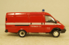 Газ-3221, Газель, пожарная, Агат 1:43