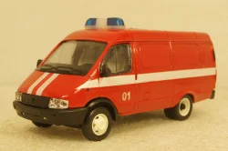 Газ-3221, Газель, пожарная 01,Агат 1:43