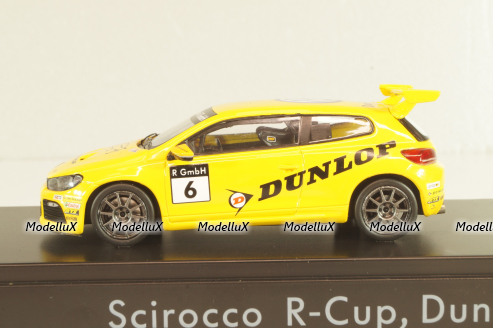 Volkswagen Scirocco R-Cup Dunlop #6 2012, yellow, 1K8099300LAAX,  Spark 1:43