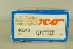 Вагон грузовой, крытый, 2-х осный DB, коричневый, HO, 46042, Roco 1:87