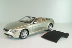 BMW 645 Cabrio (E64) 2003, gold, 80430153437, Kyosho 1:18