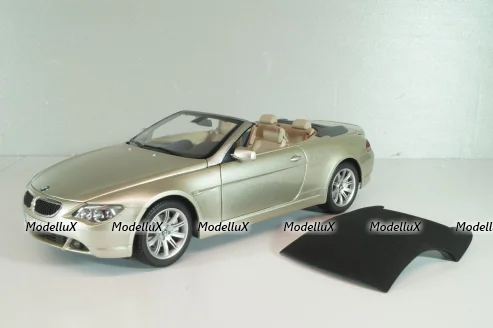 BMW 645 Cabrio (E64) 2003, gold, 80430153437, Kyosho 1:18