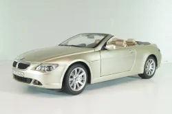 BMW 645 Cabrio (E64) 2003, gold, 80430153437, Kyosho 1:18