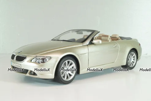 BMW 645 Cabrio (E64) 2003, gold, 80430153437, Kyosho 1:18