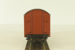 Вагон грузовой, крытый, 2-х осный DB, коричневый, HO, 46042, Roco 1:87