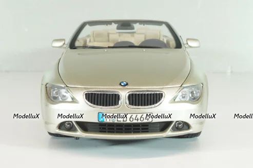 BMW 645 Cabrio (E64) 2003, gold, 80430153437, Kyosho 1:18
