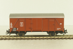 Вагон грузовой, крытый, 2-х осный DB, коричневый, HO, 46042, Roco 1:87