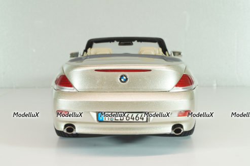 BMW 645 Cabrio (E64) 2003, gold, 80430153437, Kyosho 1:18