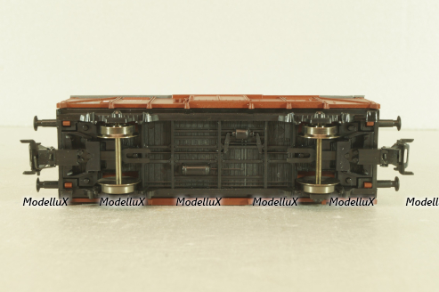Вагон грузовой, крытый, 2-х осный DB, коричневый, HO, 46042, Roco 1:87