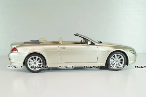 BMW 645 Cabrio (E64) 2003, gold, 80430153437, Kyosho 1:18
