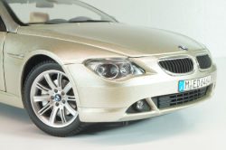 BMW 645 Cabrio (E64) 2003, gold, 80430153437, Kyosho 1:18