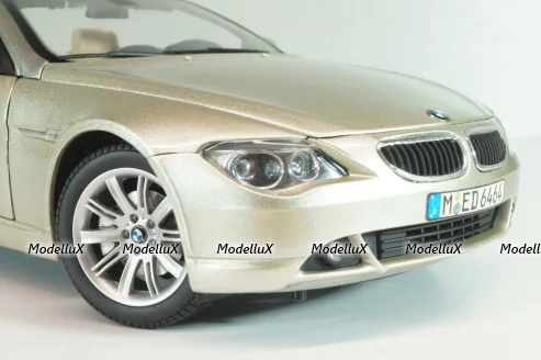 BMW 645 Cabrio (E64) 2003, gold, 80430153437, Kyosho 1:18