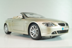 BMW 645 Cabrio (E64) 2003, gold, 80430153437, Kyosho 1:18