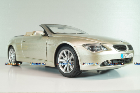 BMW 645 Cabrio (E64) 2003, gold, 80430153437, Kyosho 1:18