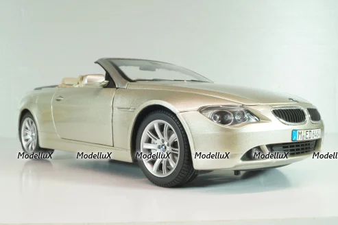 BMW 645 Cabrio (E64) 2003, gold, 80430153437, Kyosho 1:18