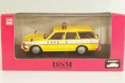 Toyota Mark II Wagon LG Police 1988, yellow, YX76V, Dism 1:43