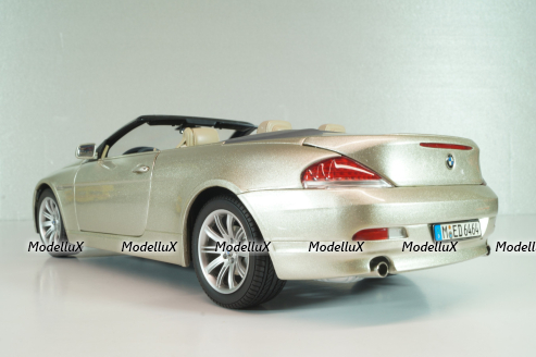 BMW 645 Cabrio (E64) 2003, gold, 80430153437, Kyosho 1:18