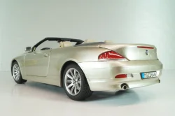 BMW 645 Cabrio (E64) 2003, gold, 80430153437, Kyosho 1:18