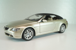 BMW 645 Cabrio (E64) 2003, gold, 80430153437, Kyosho 1:18